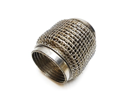 Гофра глушителя трехслойная усиленная (wire mesh) Hydra Style (кольчуга) длина 100мм, диаметр трубы 60мм фото